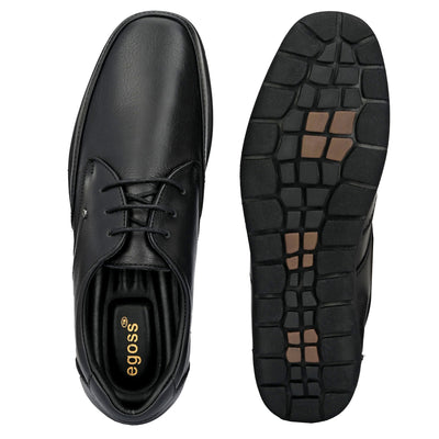 Egoss Casual Derby Lace Up Leather Shoes For Men
