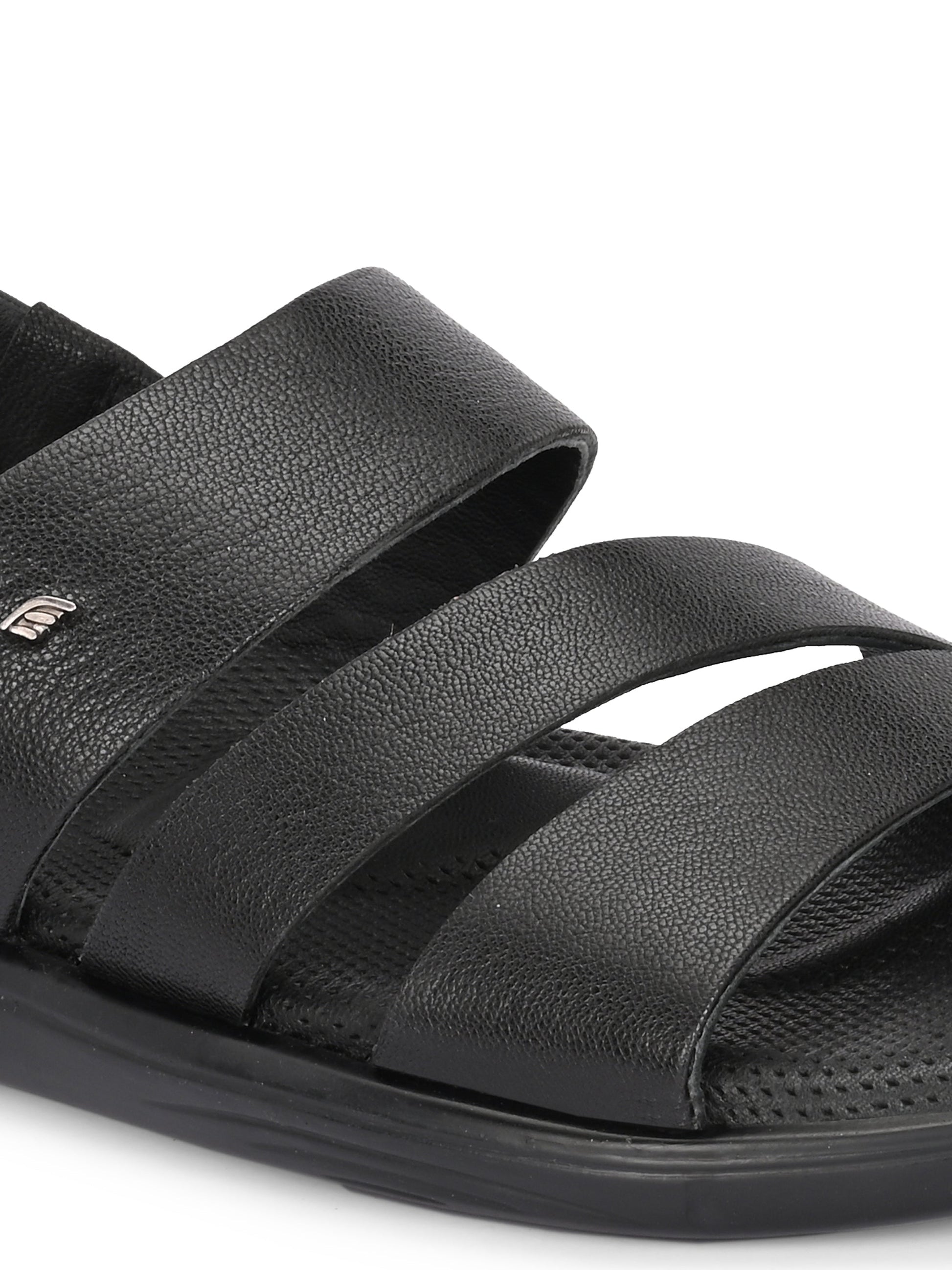 Egoss Leather Slippers For Men