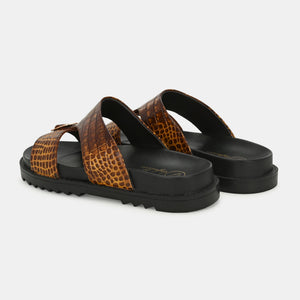 Tan Arba Slippers By Lafattio