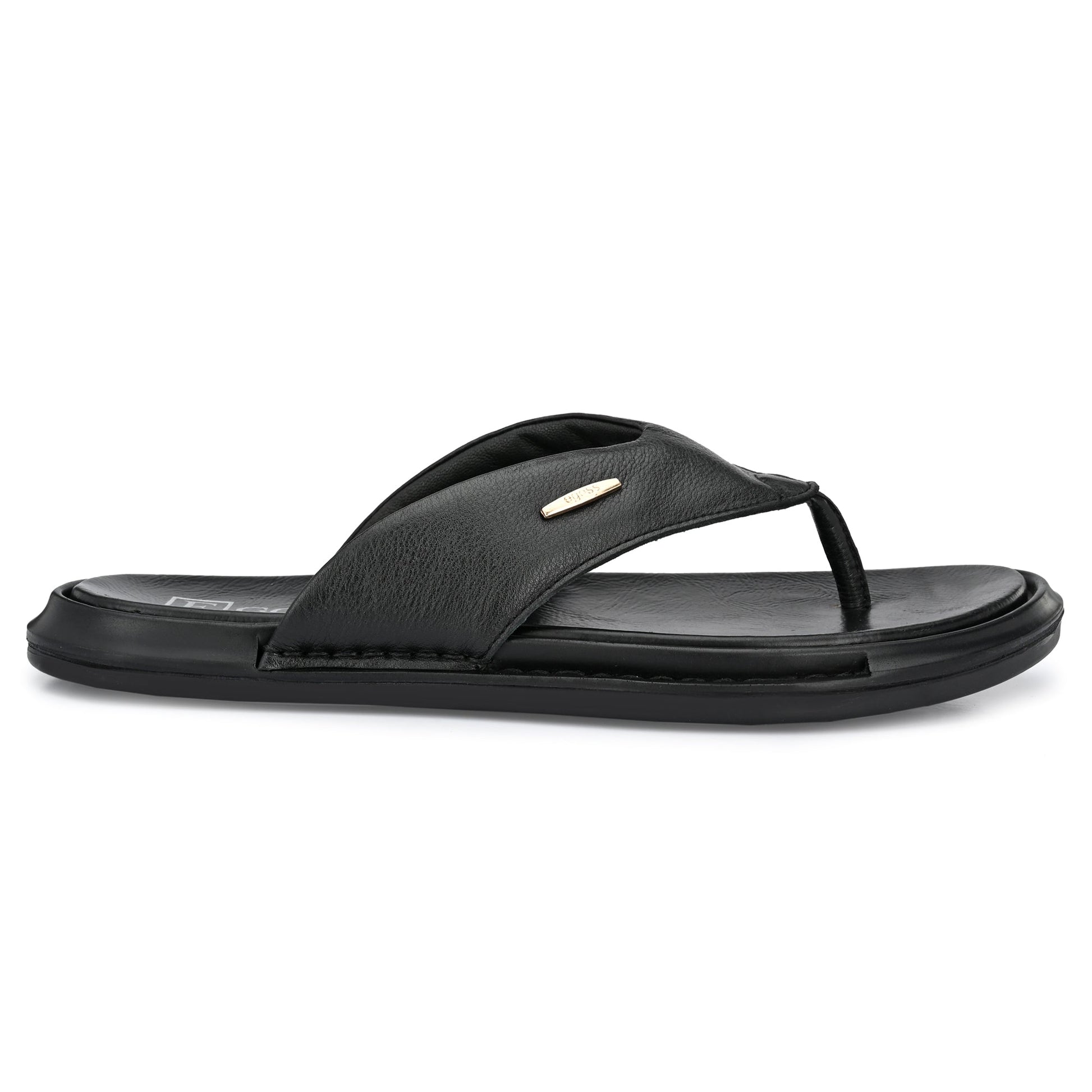 Egoss Leather Slippers For Men