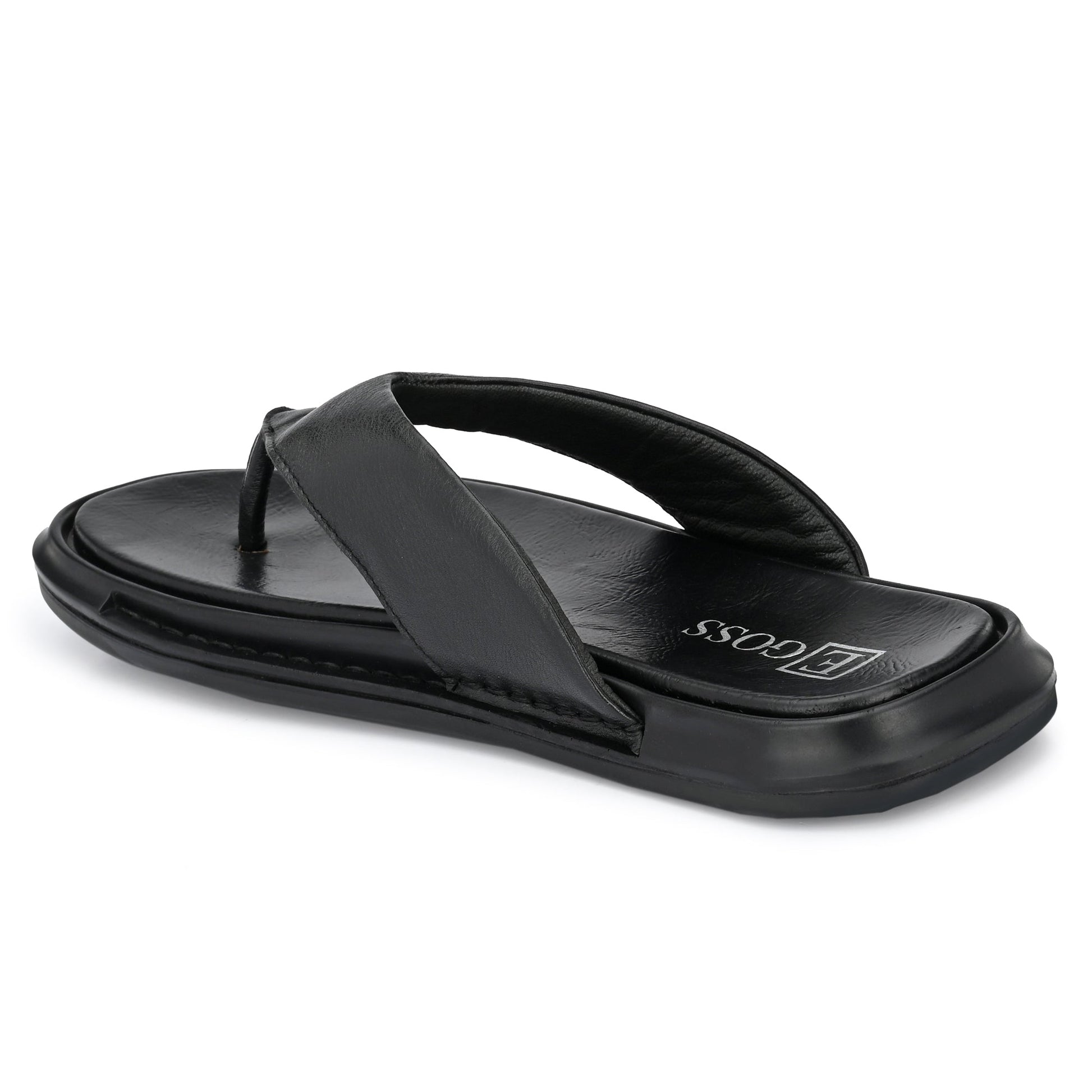Egoss Leather Slippers For Men