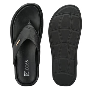 Egoss Leather Slippers For Men