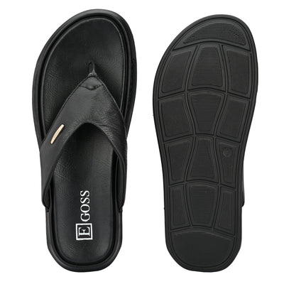 Egoss Leather Slippers For Men