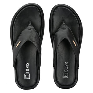 Egoss Leather Slippers For Men