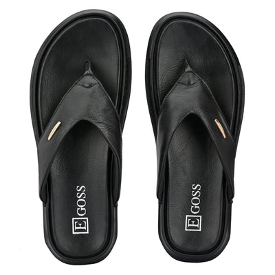 Egoss Leather Slippers For Men