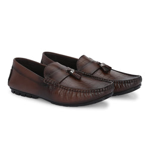 Egoss Tassel Formal Leather Loafers Shoes For Men