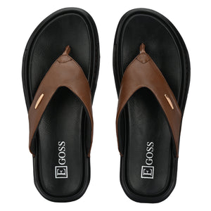 Egoss Leather Slippers For Men