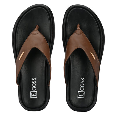 Egoss Leather Slippers For Men