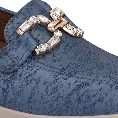 Blue Diamond Casual Loafers by Lady Boss