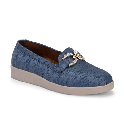 Blue Diamond Casual Loafers by Lady Boss