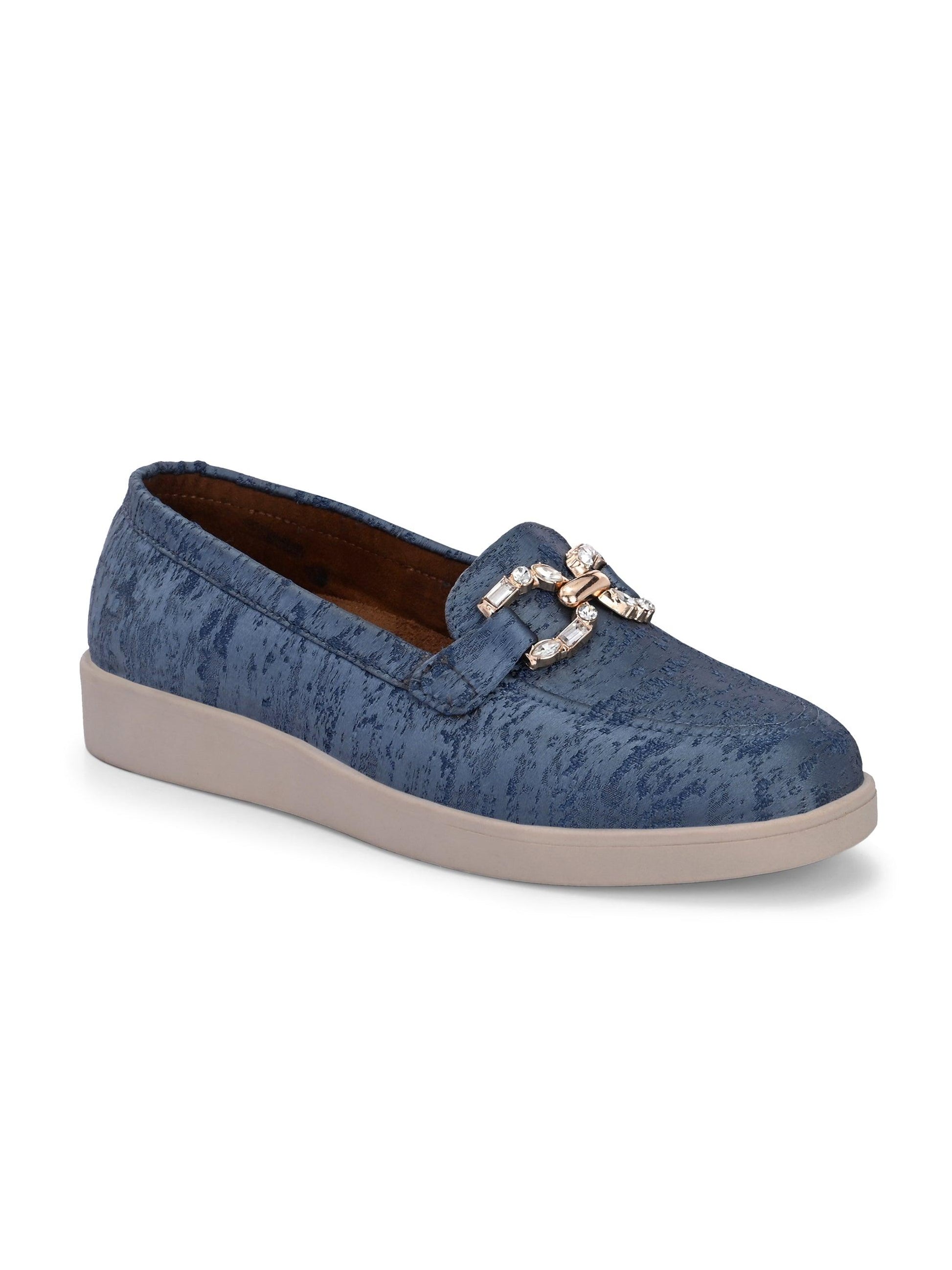Blue Diamond Casual Loafers by Lady Boss