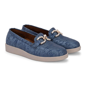 Blue Diamond Casual Loafers by Lady Boss