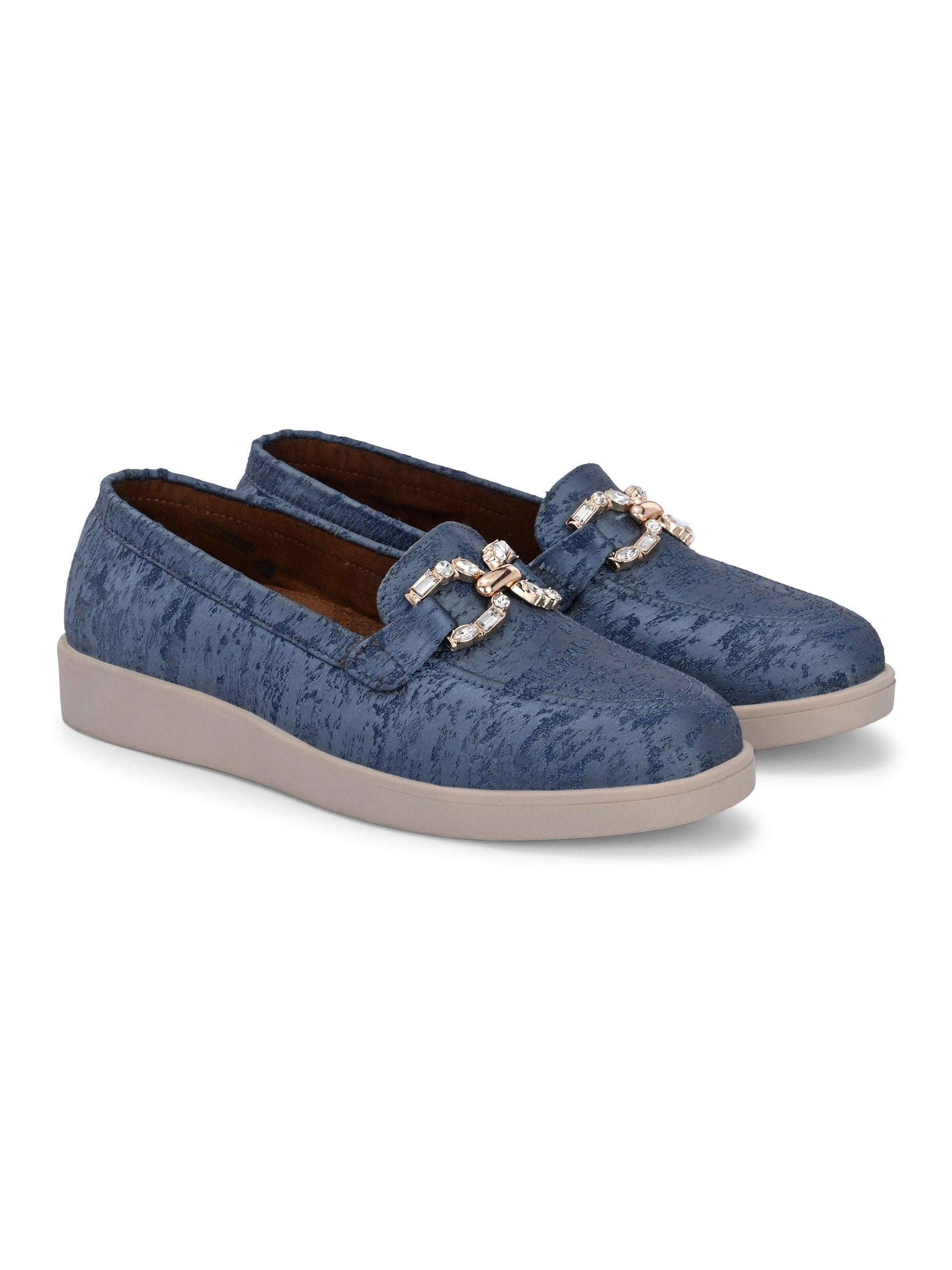 Blue Diamond Casual Loafers by Lady Boss
