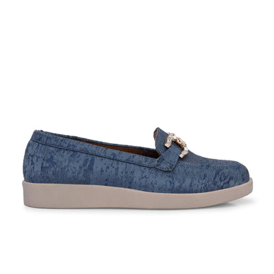 Blue Diamond Casual Loafers by Lady Boss