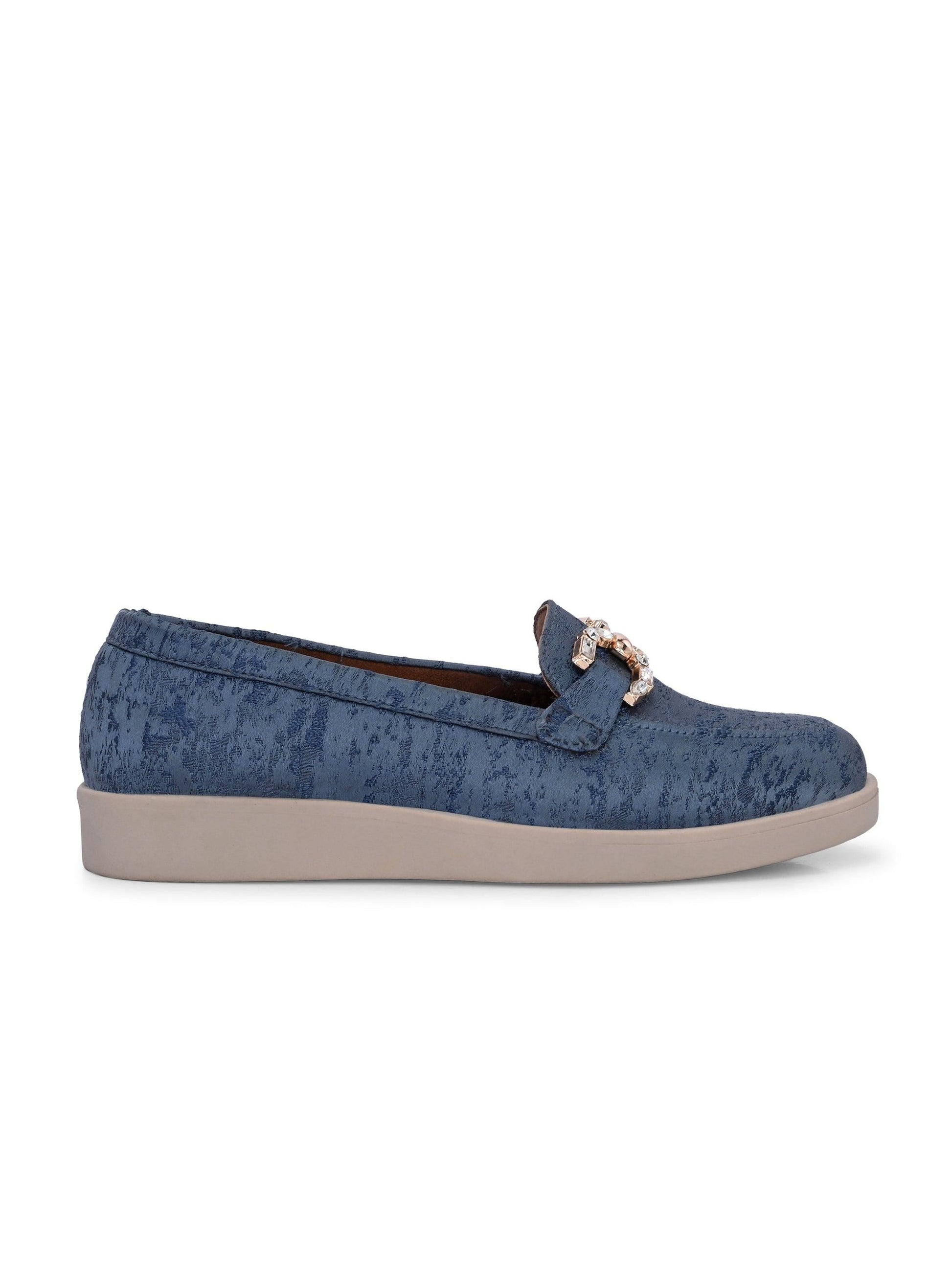 Blue Diamond Casual Loafers by Lady Boss