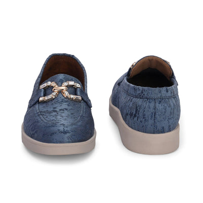 Blue Diamond Casual Loafers by Lady Boss