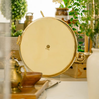Brass Dosa Tawa And Brass Ghee Pot Combo