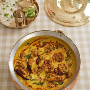 Copper Hammered Lagan - Lagaan for cooking- Naturally non stick , Non Toxic, Teflon Free