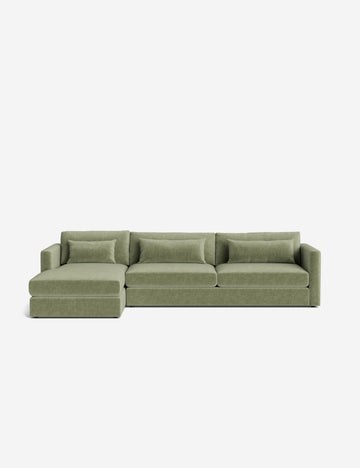 Sage Performance Striated Velvet