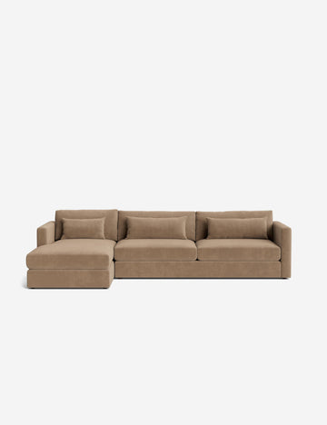 Taupe Faux Mohair