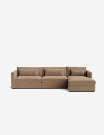 Taupe Faux Mohair
