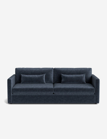 Indigo Performance Striated Velvet