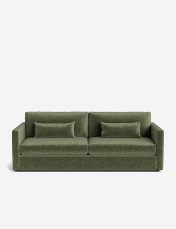 Moss Performance Striated Velvet