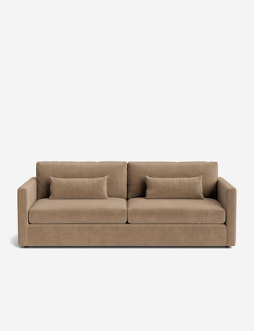 Taupe Faux Mohair