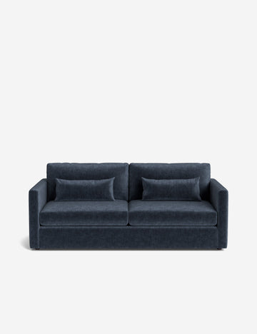 Indigo Performance Striated Velvet