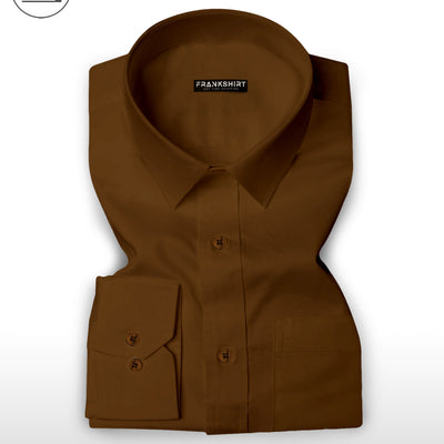 Dusty Brown I Formal Shirt I Regular Fit I 100% Cotton Shirt
