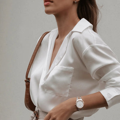 Daniel Wellington Iconic Link Lumine Eggshell White Dial Women 32mm DW00100358