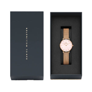 Daniel Wellington Petite Melrose Pearl Pink Mother-Of-Pearl Dial Women 28mm DW00100513