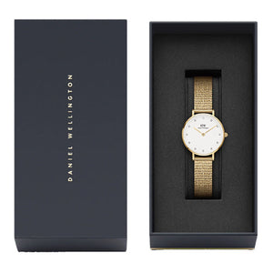 Daniel Wellington Petite Lumine Pressed Evergold Eggshell White Dial Women 28mm DW00100604