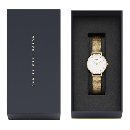 Daniel Wellington Petite Lumine Pressed Evergold Eggshell White Dial Women 28mm DW00100604