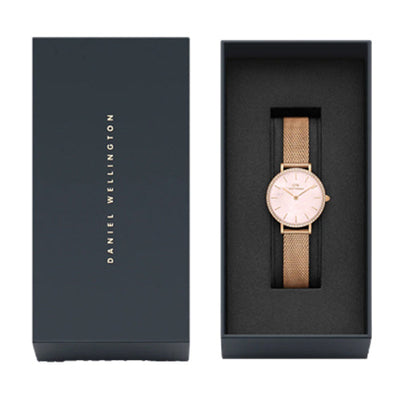 Daniel Wellington Petite Lumine Bezel Melrose Pink MOP Pink Mother-Of-Pearl Dial Women 28mm DW00100663