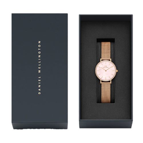 Daniel Wellington Petite Lumine Bezel Melrose Pink MOP Pink Mother-Of-Pearl Dial Women 28mm DW00100663