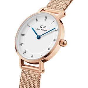 Daniel Wellington Petite Roman Numerals Melrose White Dial Women 28mm DW00100681