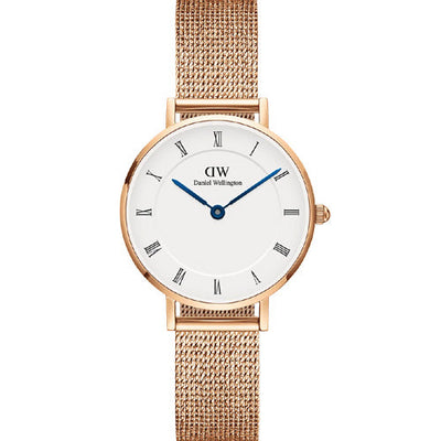 Daniel Wellington Petite Roman Numerals Melrose White Dial Women 28mm DW00100681