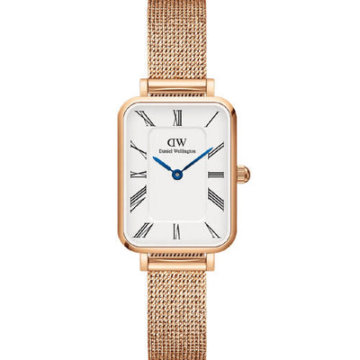 Daniel Wellington Quadro Roman Numerals Melrose White Dial Women 26mm DW00100687