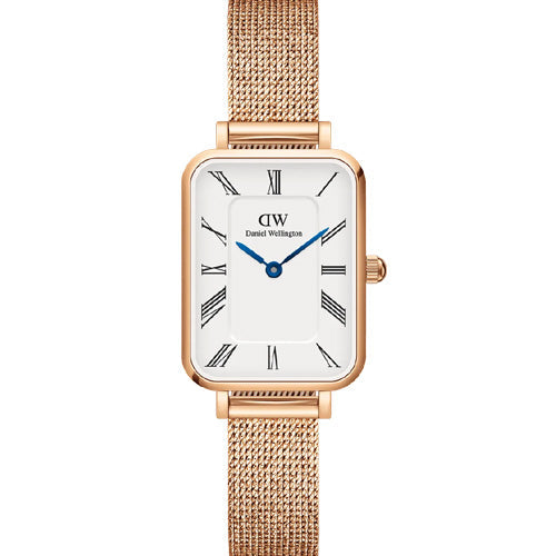 Daniel Wellington Quadro Roman Numerals Melrose White Dial Women 26mm DW00100687