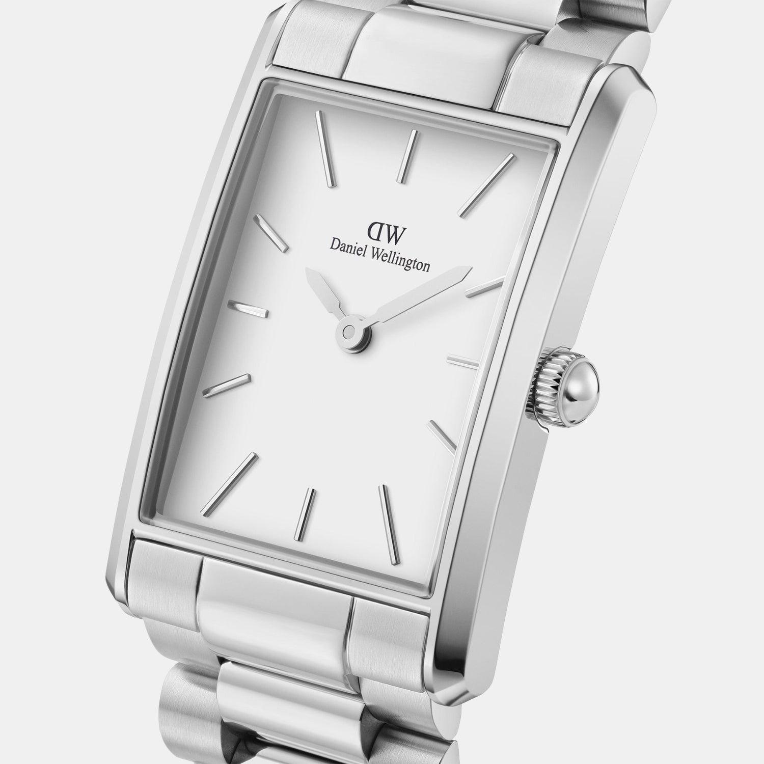 Bound Men Quartz White Dial Analog Stainless Steel Watch DW00100701