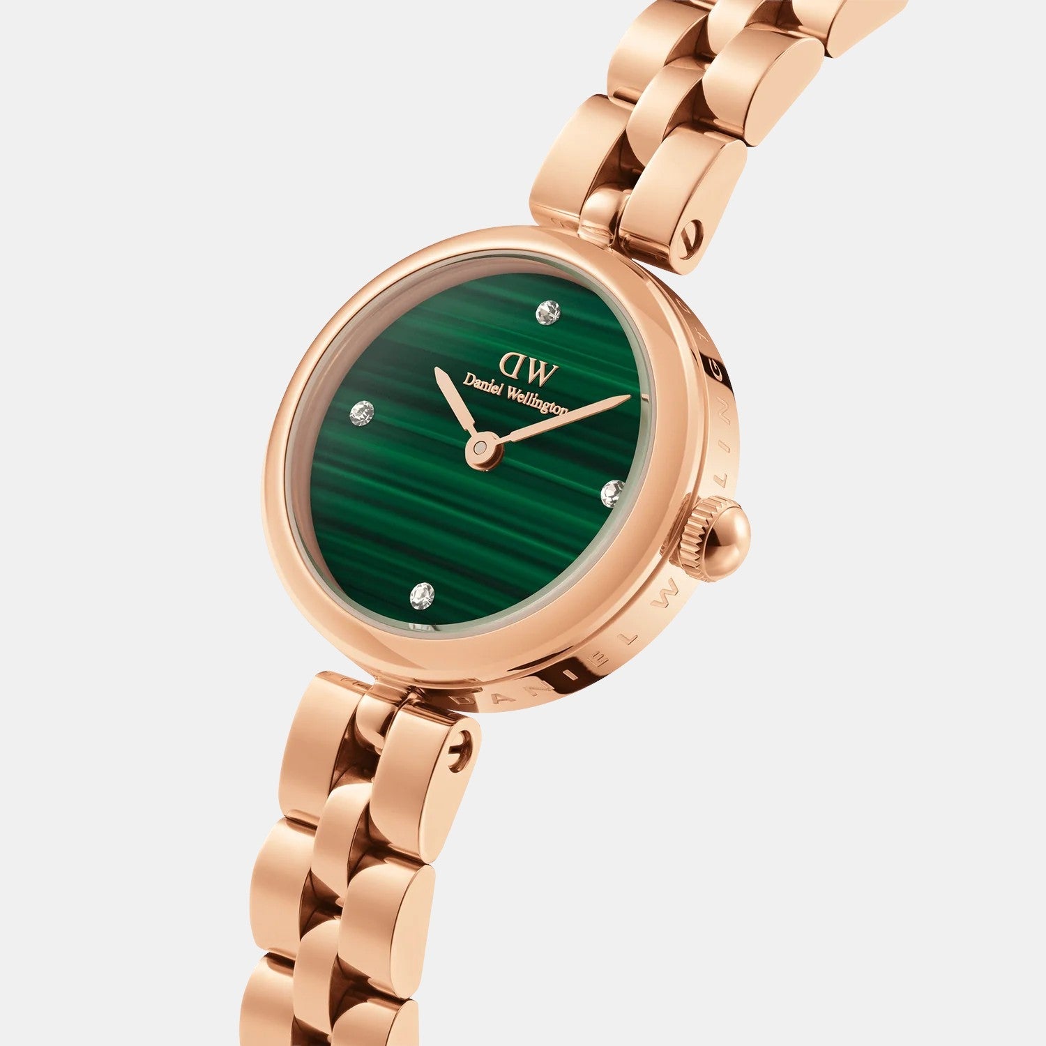 Elan Jewelry Women Quartz Green Dial Analog Stainless Steel Watch DW00100721K