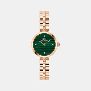 Elan Jewelry Women Quartz Green Dial Analog Stainless Steel Watch DW00100721K
