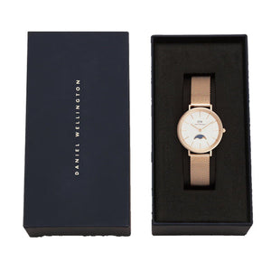 Daniel Wellington Petite Lune Melrose White Dial Women 32mm DW00100773