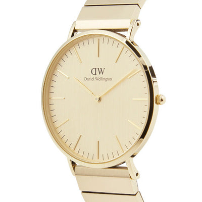 Daniel Wellington Classic Piano Link Gold Unitone Gold Dial Men 40mm DW00100779