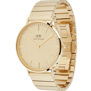 Daniel Wellington Classic Piano Link Gold Unitone Gold Dial Men 40mm DW00100779