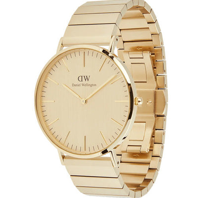 Daniel Wellington Classic Piano Link Gold Unitone Gold Dial Men 40mm DW00100779