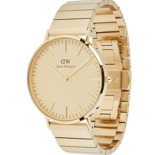 Daniel Wellington Classic Piano Link Gold Unitone Gold Dial Men 40mm DW00100779
