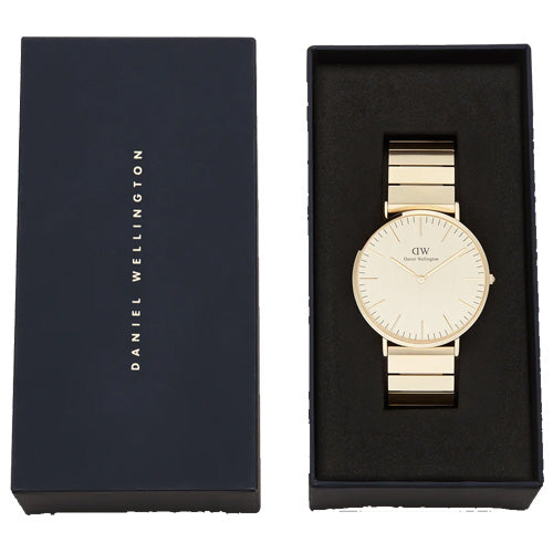 Daniel Wellington Classic Piano Link Gold Unitone Gold Dial Men 40mm DW00100779