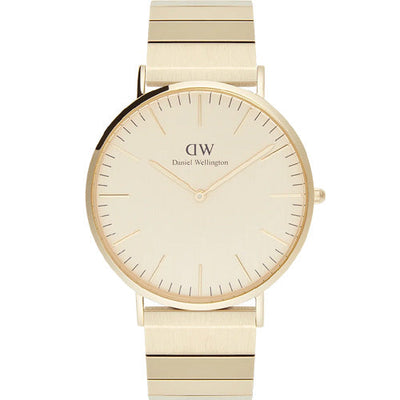 Daniel Wellington Classic Piano Link Gold Unitone Gold Dial Men 40mm DW00100779